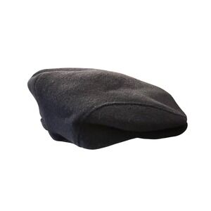 Mucros Weavers Workshop Trinity Style Cap Black Wool Blend Size L Ireland